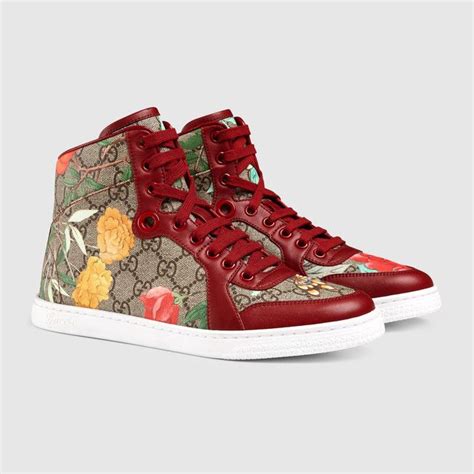 high top gucci sneakers women's|gucci canvas sneakers.